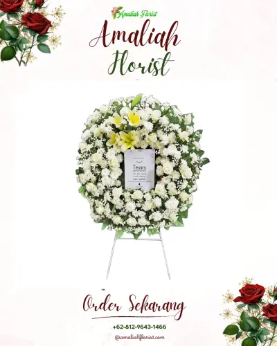 Krans Bunga Duka Cita di Dukuhsembung